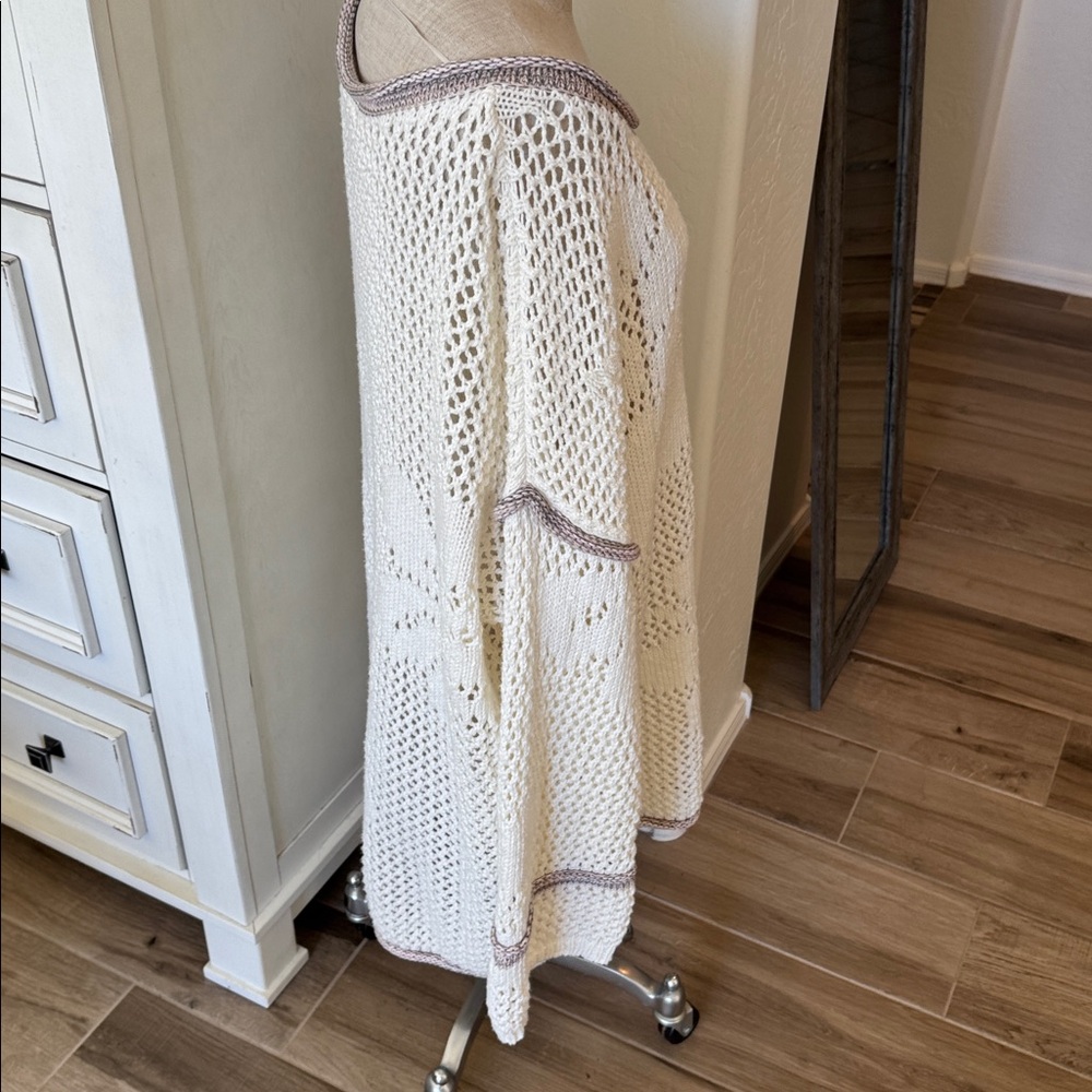 Free People XL Hidden Tropics Open Knit tunic - Picture 6 of 7